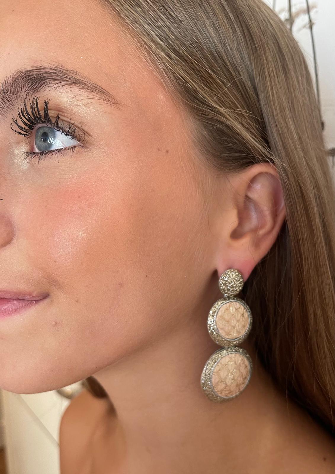 Boucles d'oreilles Champagne