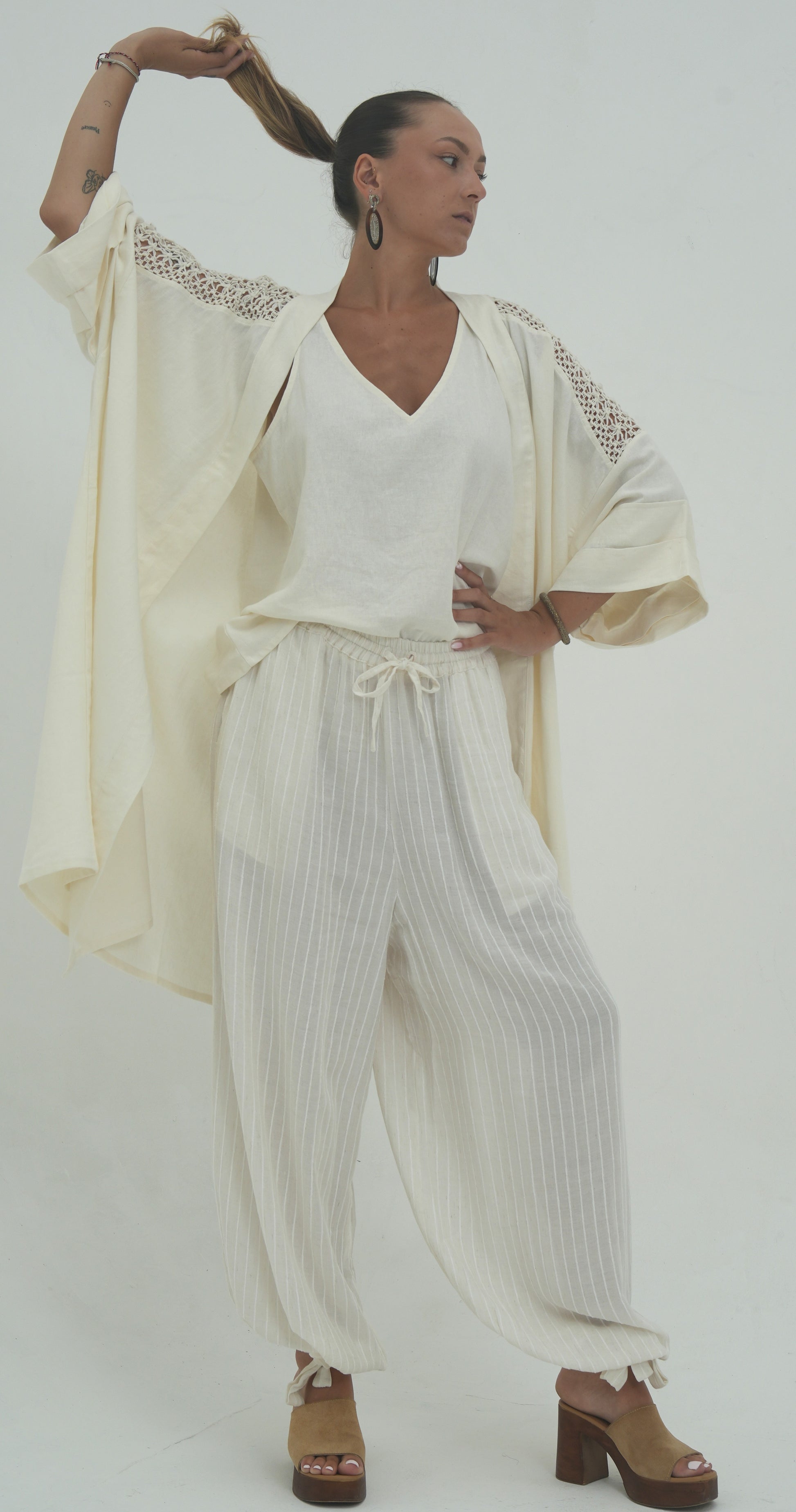 Kimono Elisa écru