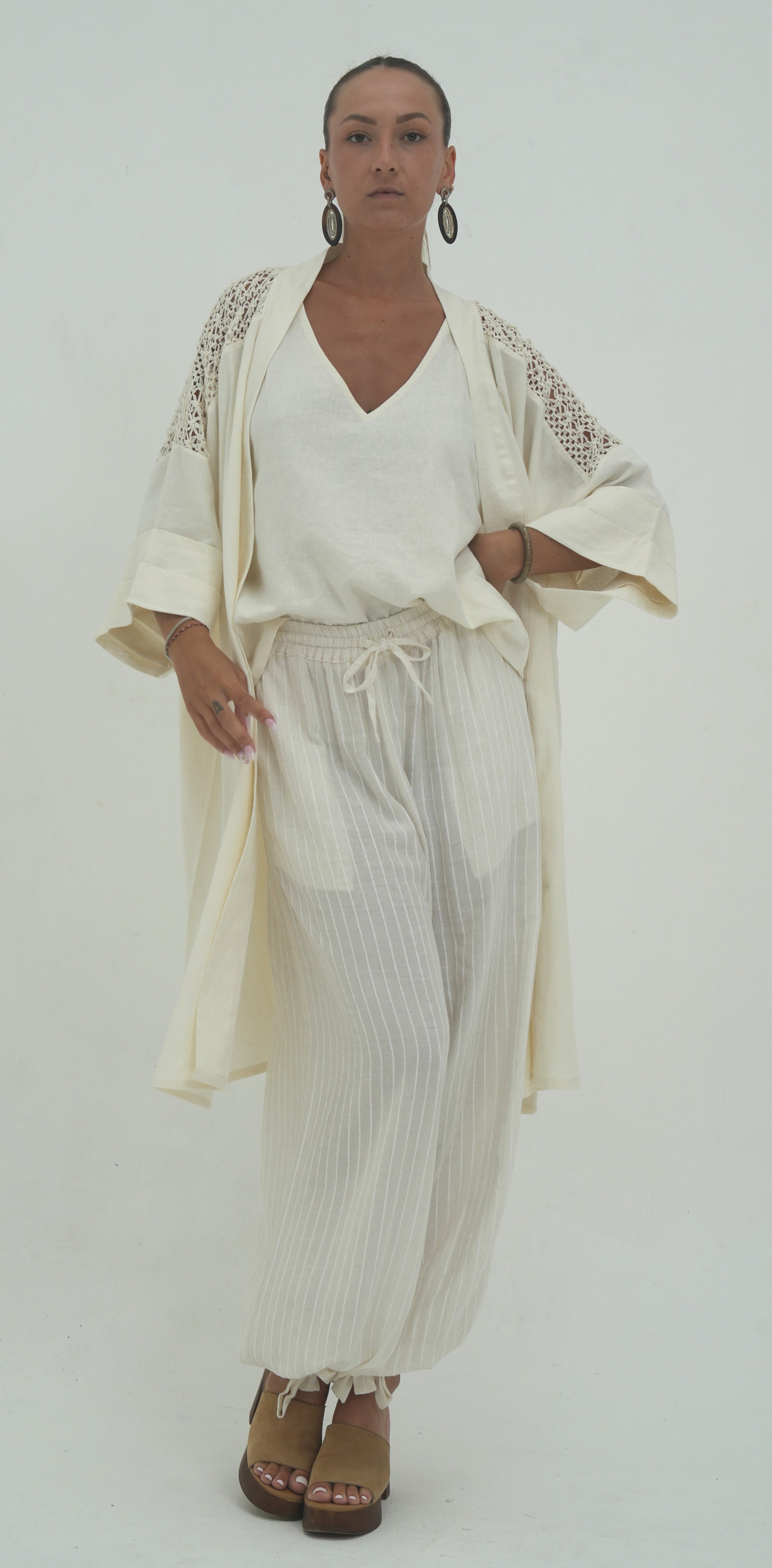 Kimono Elisa écru