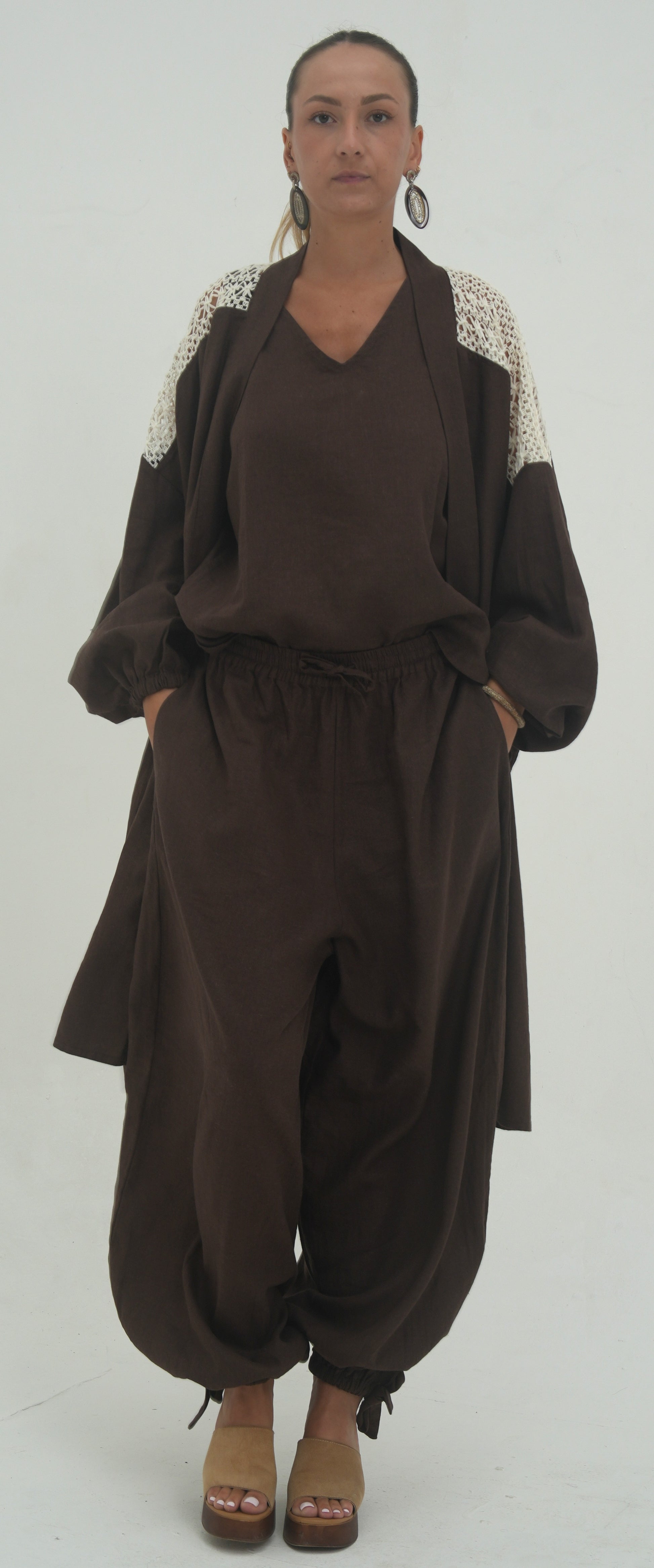 Kimono Maya chocolat