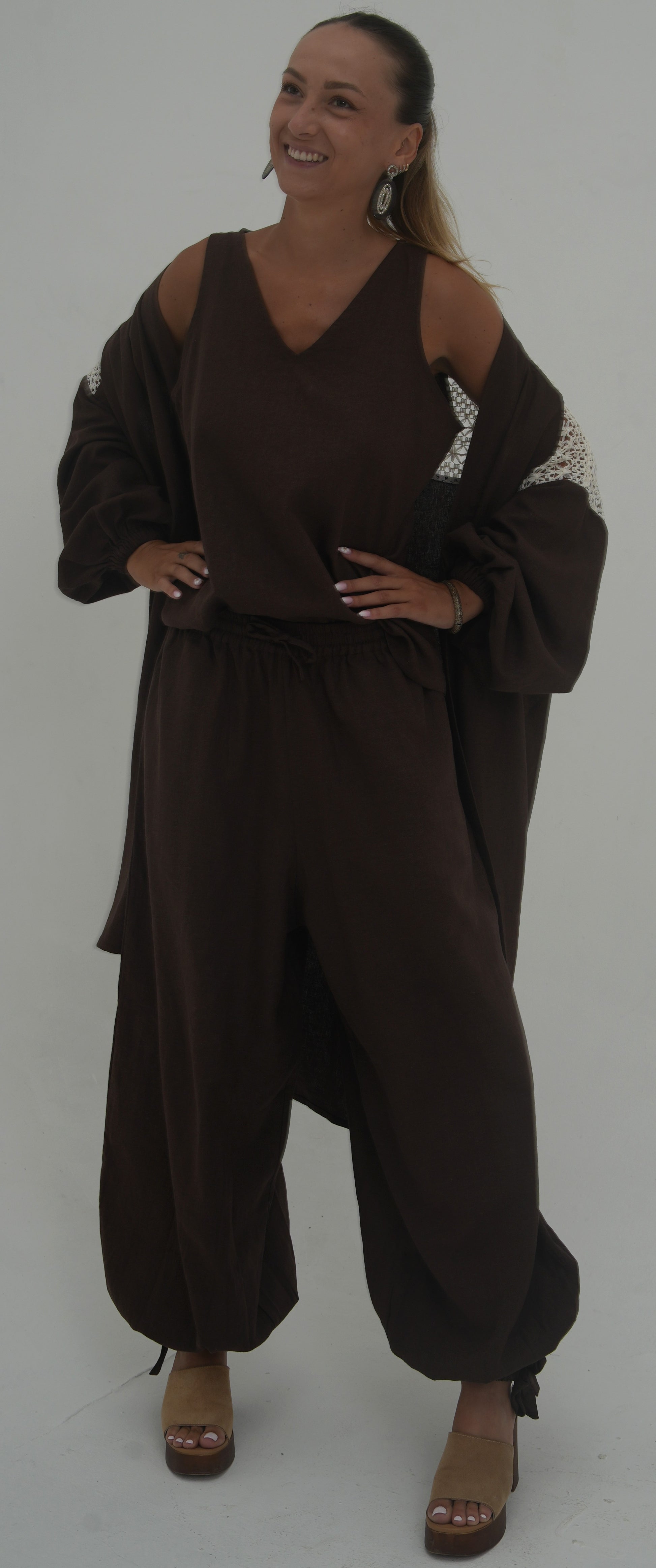 Pantalon Maya Chocolat
