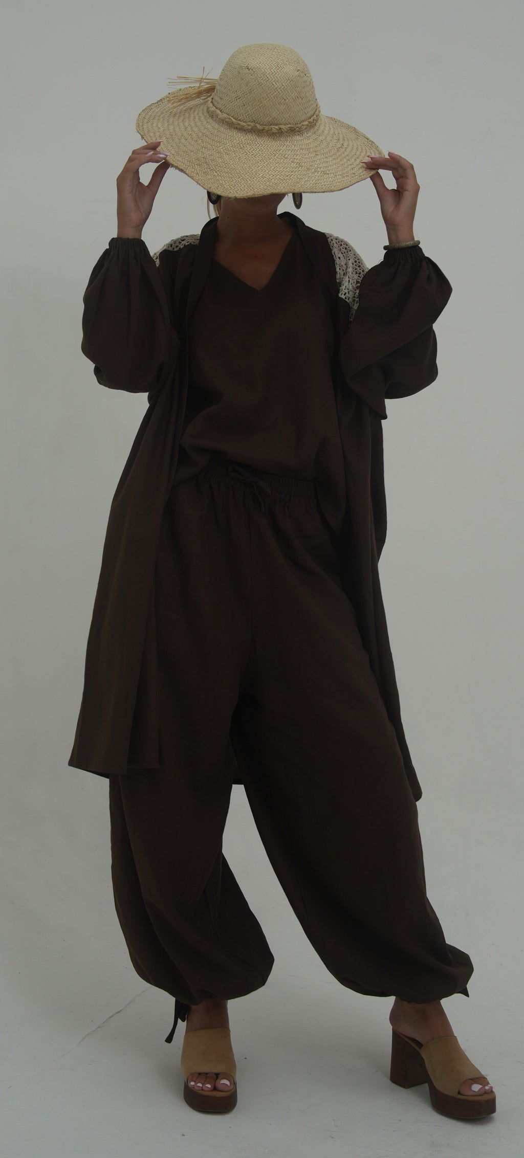 Pantalon Maya Chocolat