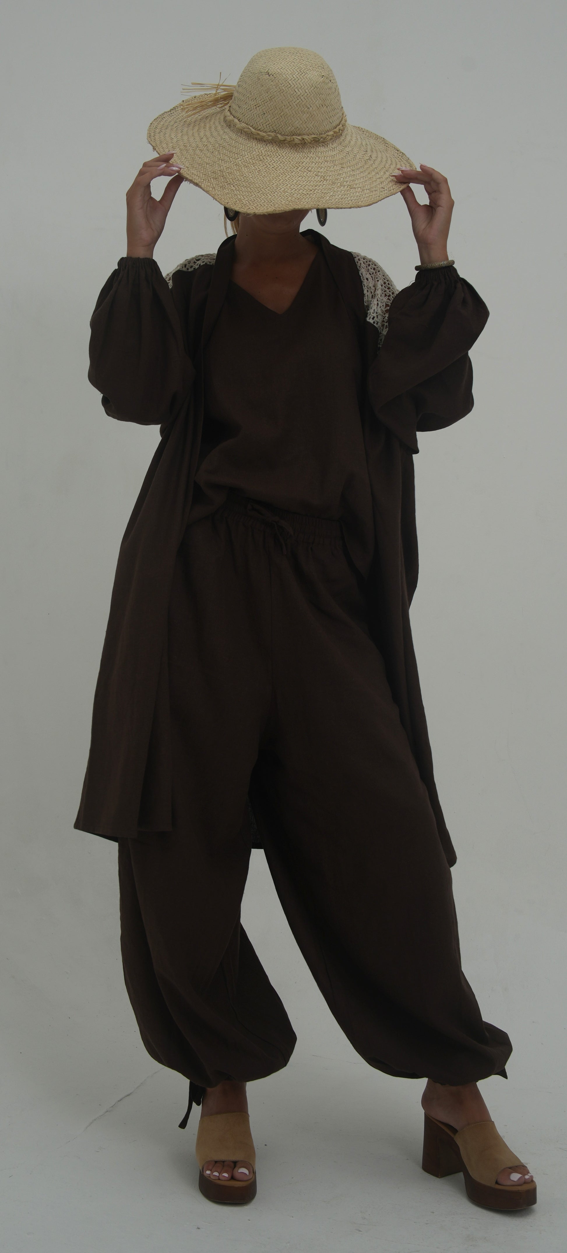 Pantalon Maya Chocolat