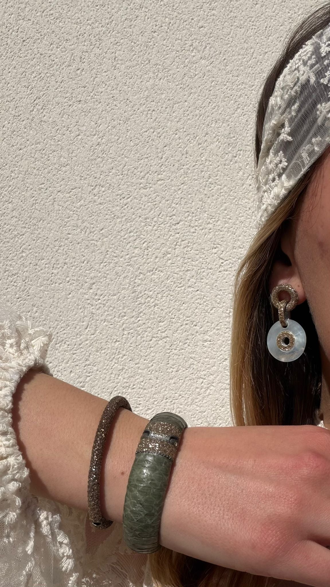 Boucles d'oreilles Pepita Nacre